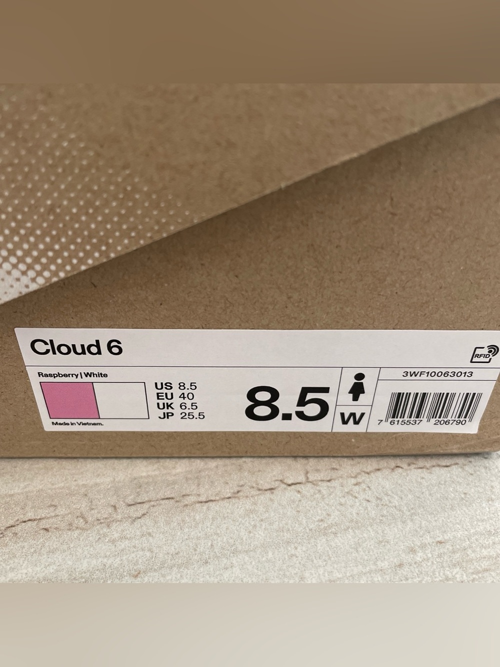 On Running Women's Cloud 6 Raspberry/White Women’s 8.5 Tennis Shoes - Picture 5 of 12
